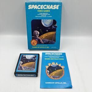 Spacechase (Atari 2600, 1981) (Complete) (CIB) very clean!